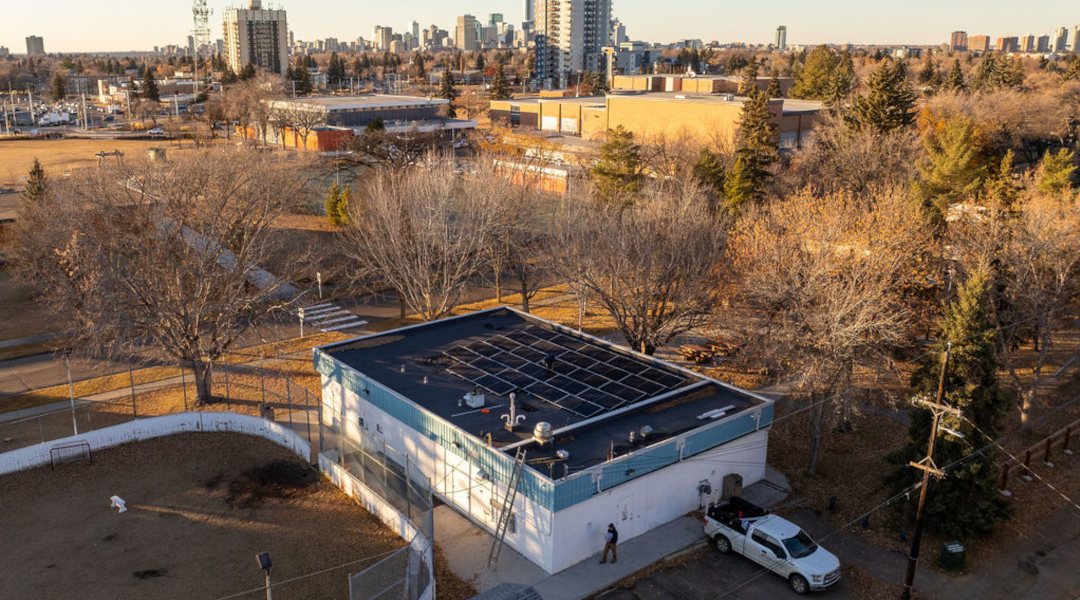 Idylwylde Community League - solar arial view